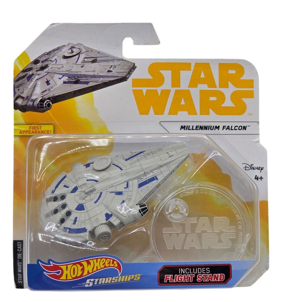 Hot Wheels Star Wars Starships Millennium Falcon Die-Cast First Appearance FJF23